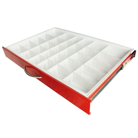 Harloff Standard MDS30 Adjustable Plastic Divider Set with Insert Tray, 3 Inch Drawers MD30-TRAYDIV3-S